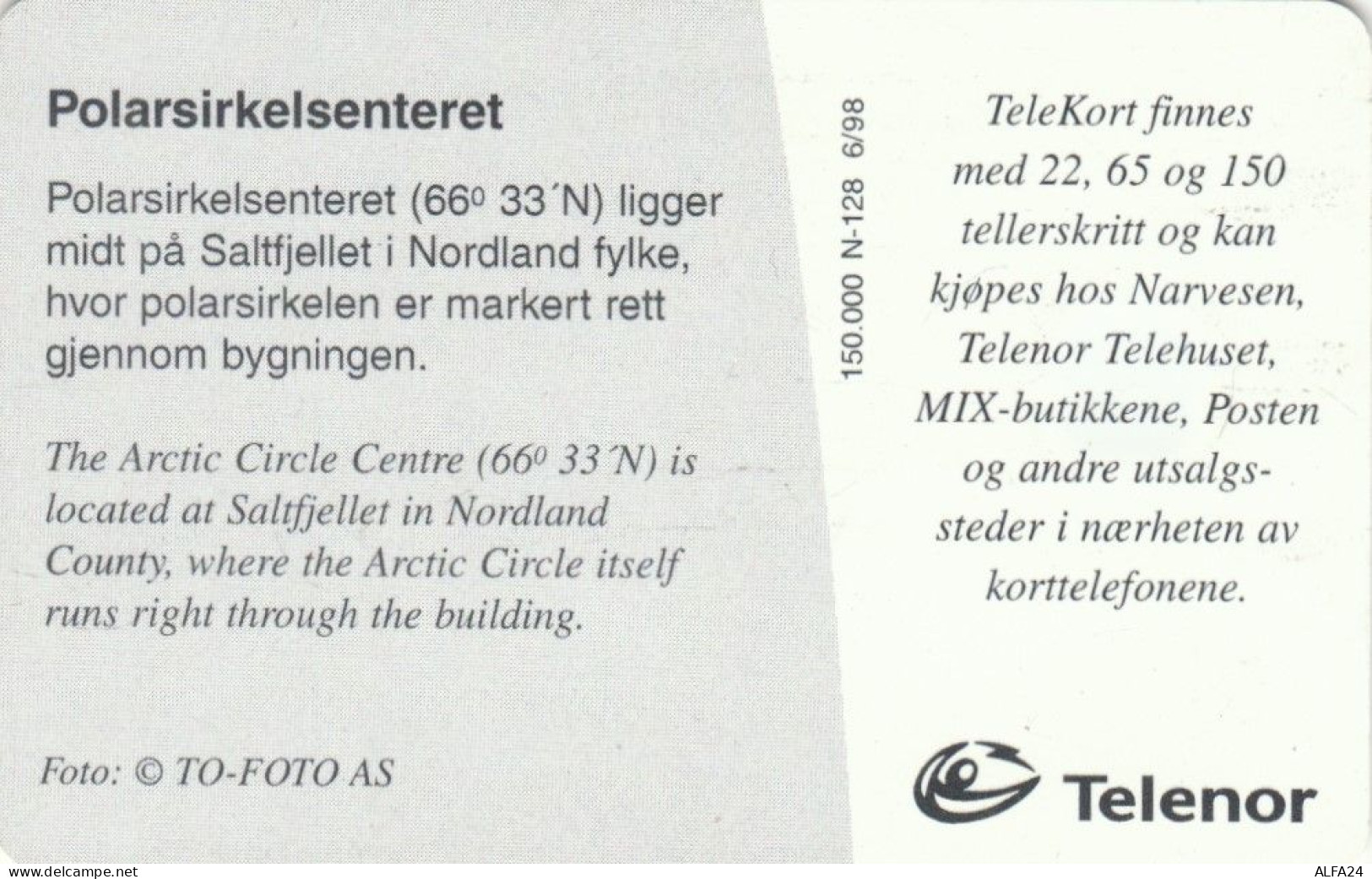 PHONE CARD NORVEGIA (E86.24.4 - Norwegen