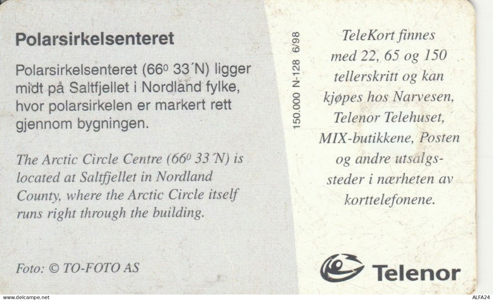 PHONE CARD NORVEGIA (E86.24.3 - Norwegen