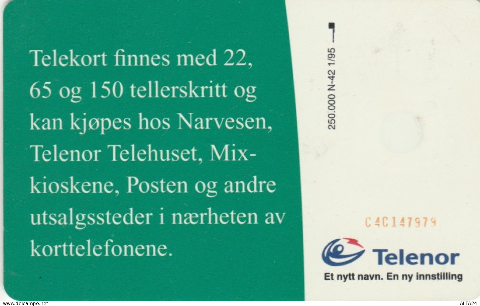 PHONE CARD NORVEGIA (E86.23.6 - Norvège