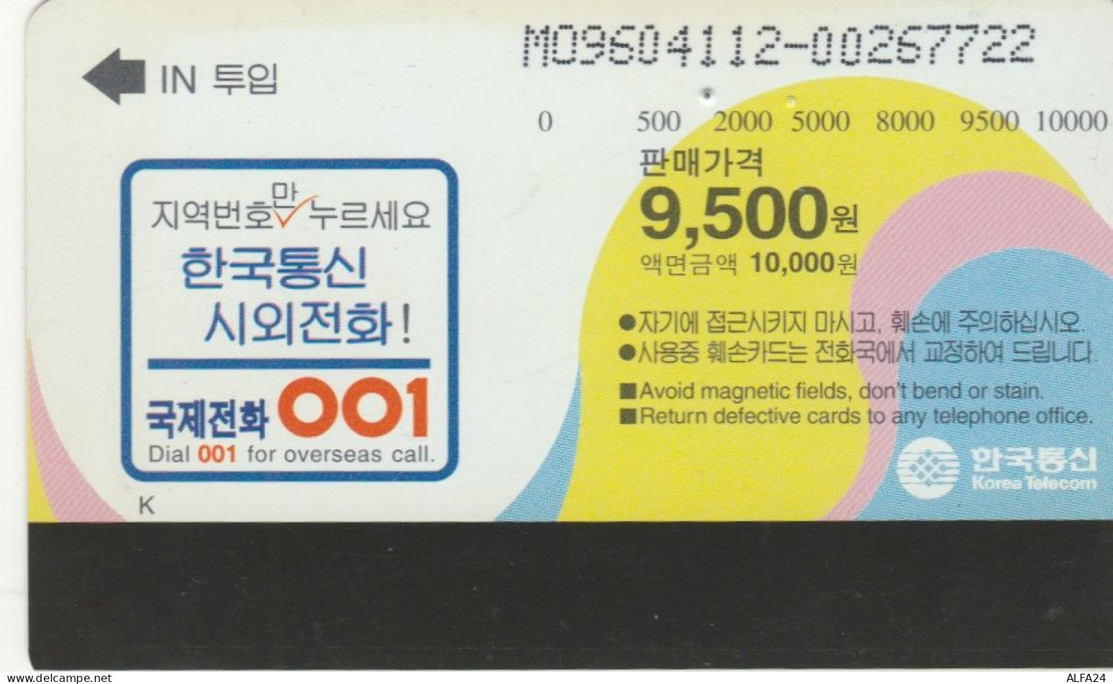 PHONE CARD COREA SUD (E86.8.2 - Corée Du Sud