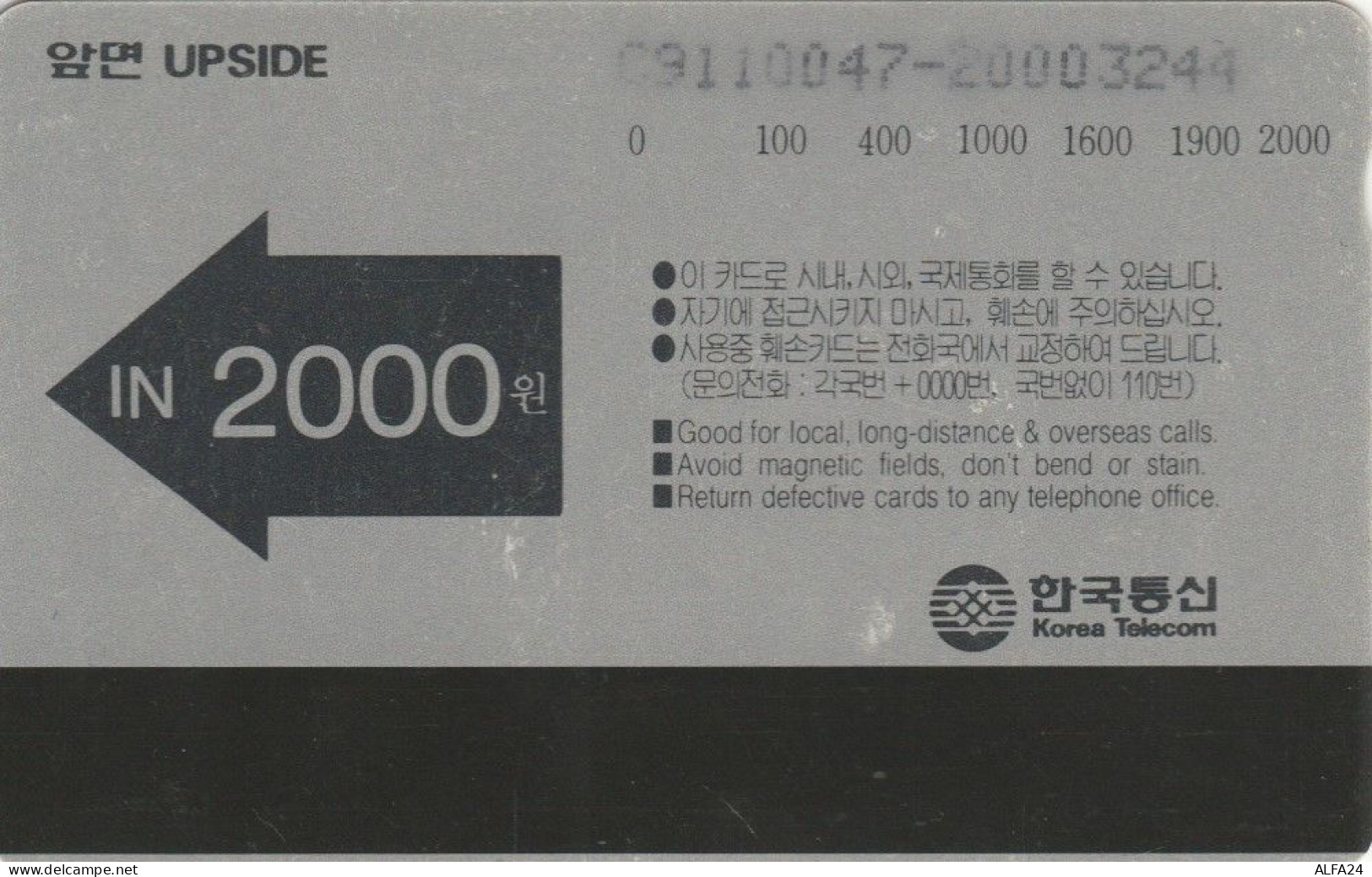 PHONE CARD COREA SUD (E86.8.1 - Corée Du Sud