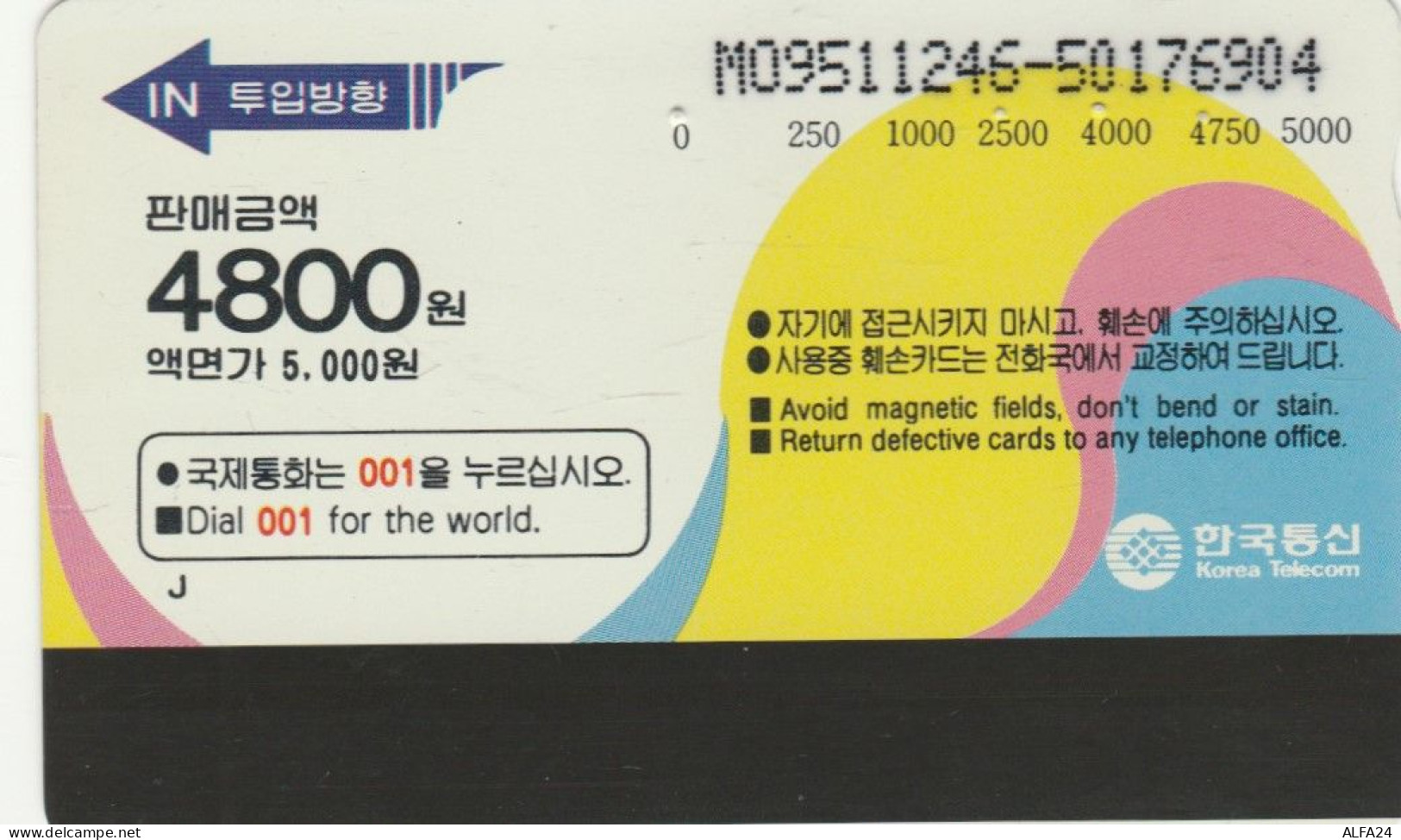 PHONE CARD COREA SUD (E86.6.8 - Korea (Süd)