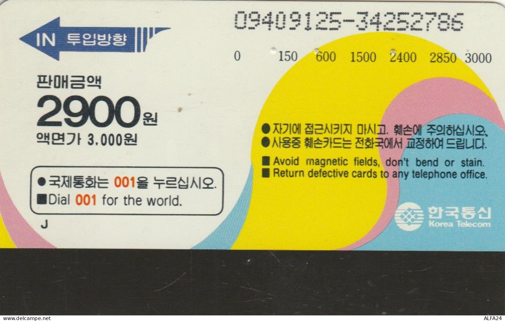 PHONE CARD COREA SUD (E86.2.1 - Corée Du Sud