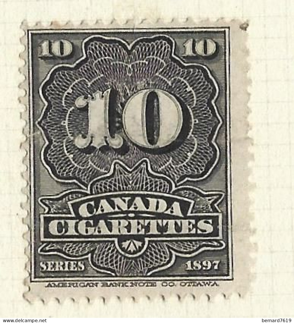 Timbres Taxe  -  Canada - Cigarette -  Series 1897  - 10 Cigarettes - Steuermarken