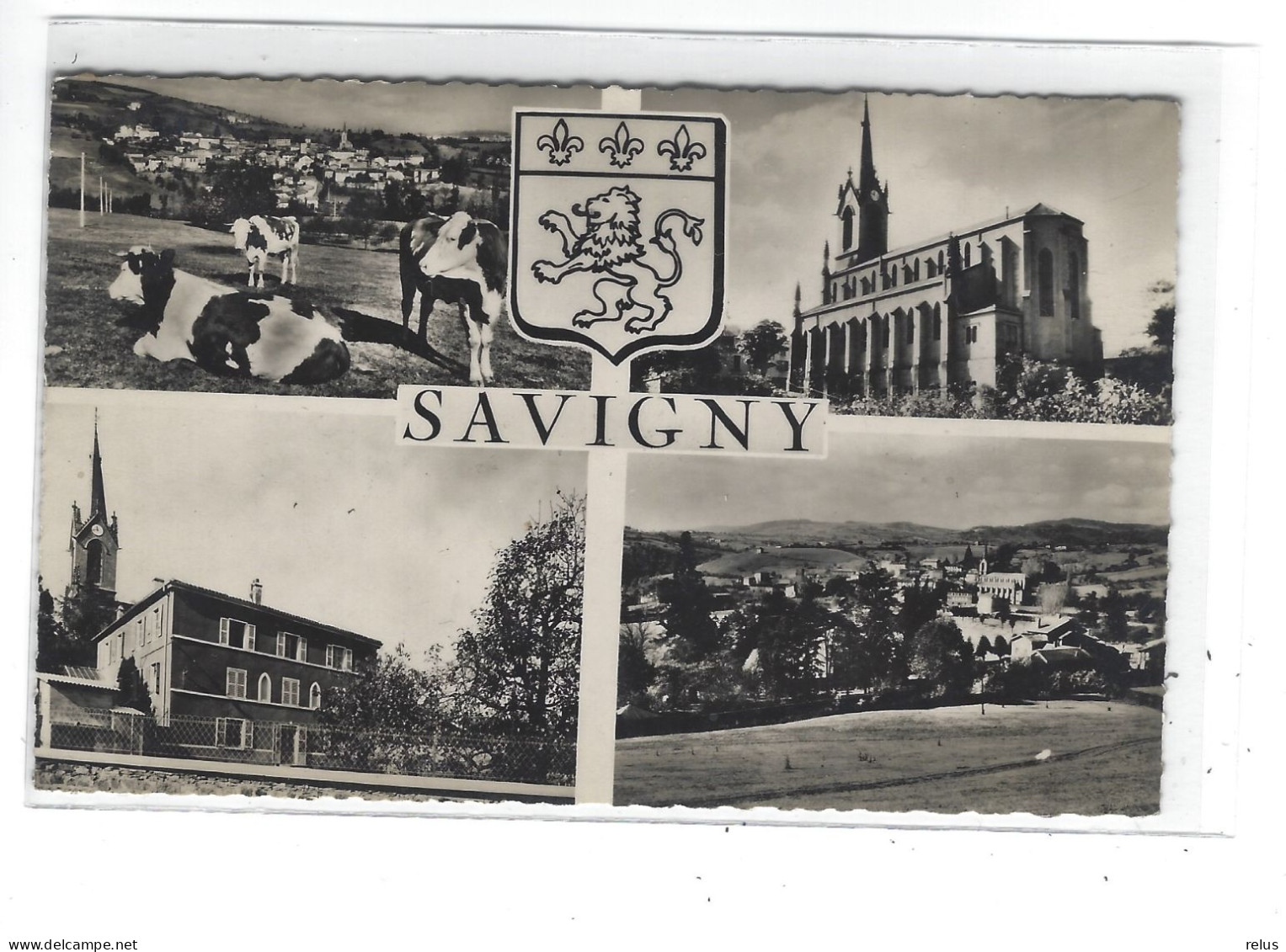 DEP. 69 SOUVENIR DE SAVIGNY N°57520 Muti Vues, Circulée - Saluti Da.../ Gruss Aus...