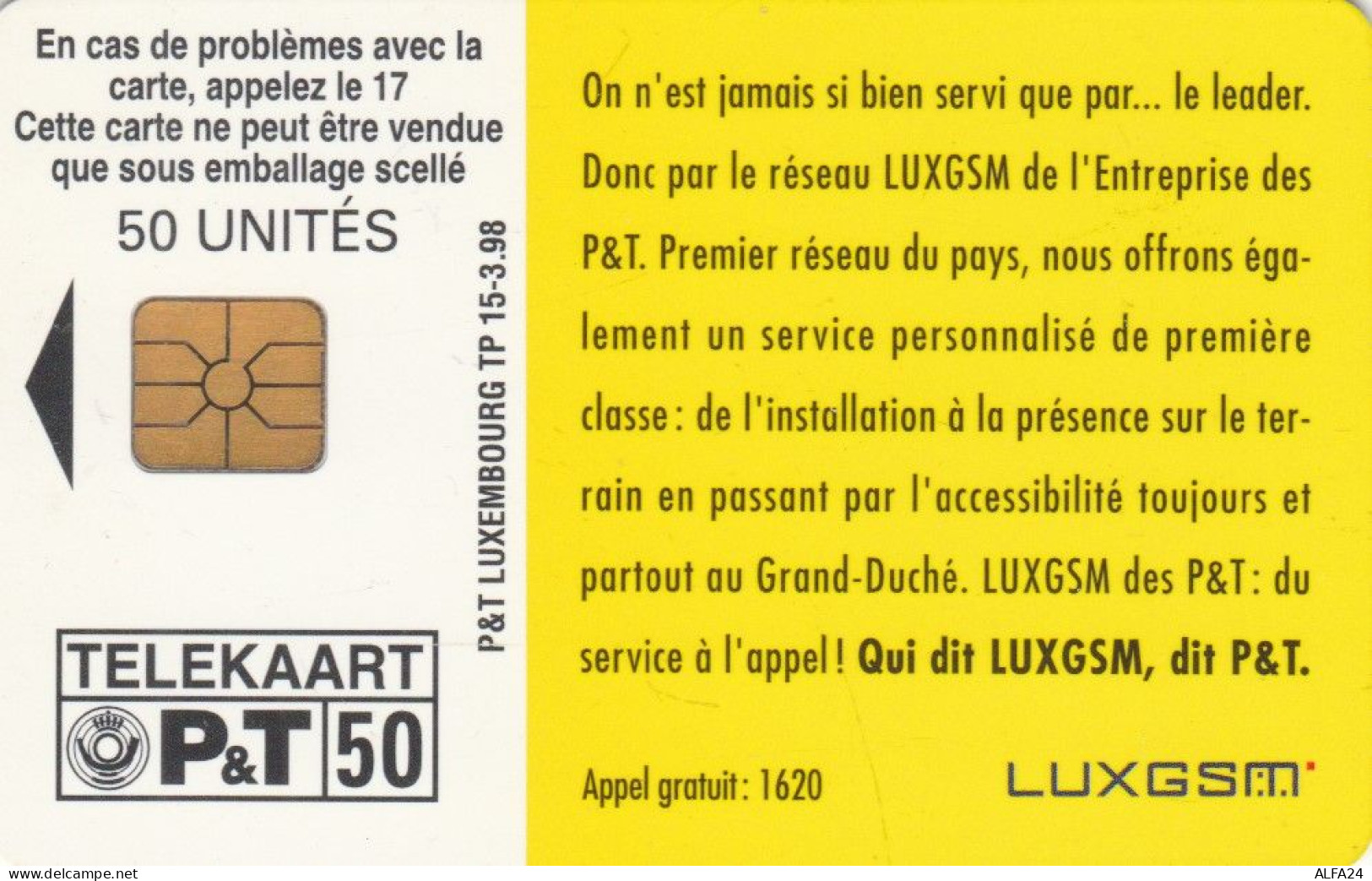 PHONE CARD LUSSEMBURGO (E87.13.6 - Luxemburgo