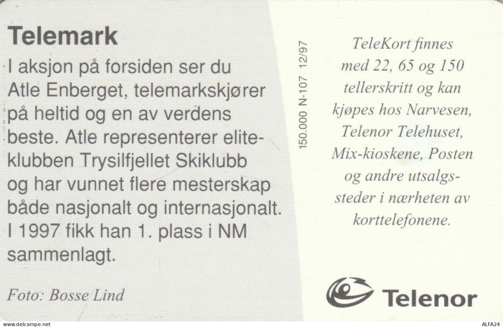 PHONE CARD NORVEGIA (E87.3.1 - Noorwegen