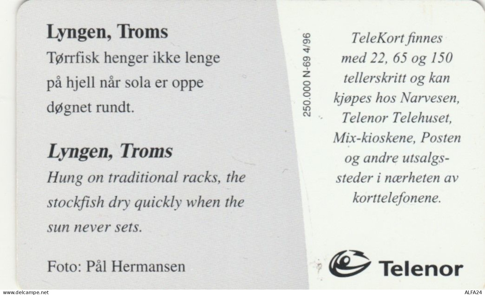 PHONE CARD NORVEGIA (E87.2.6 - Norvège