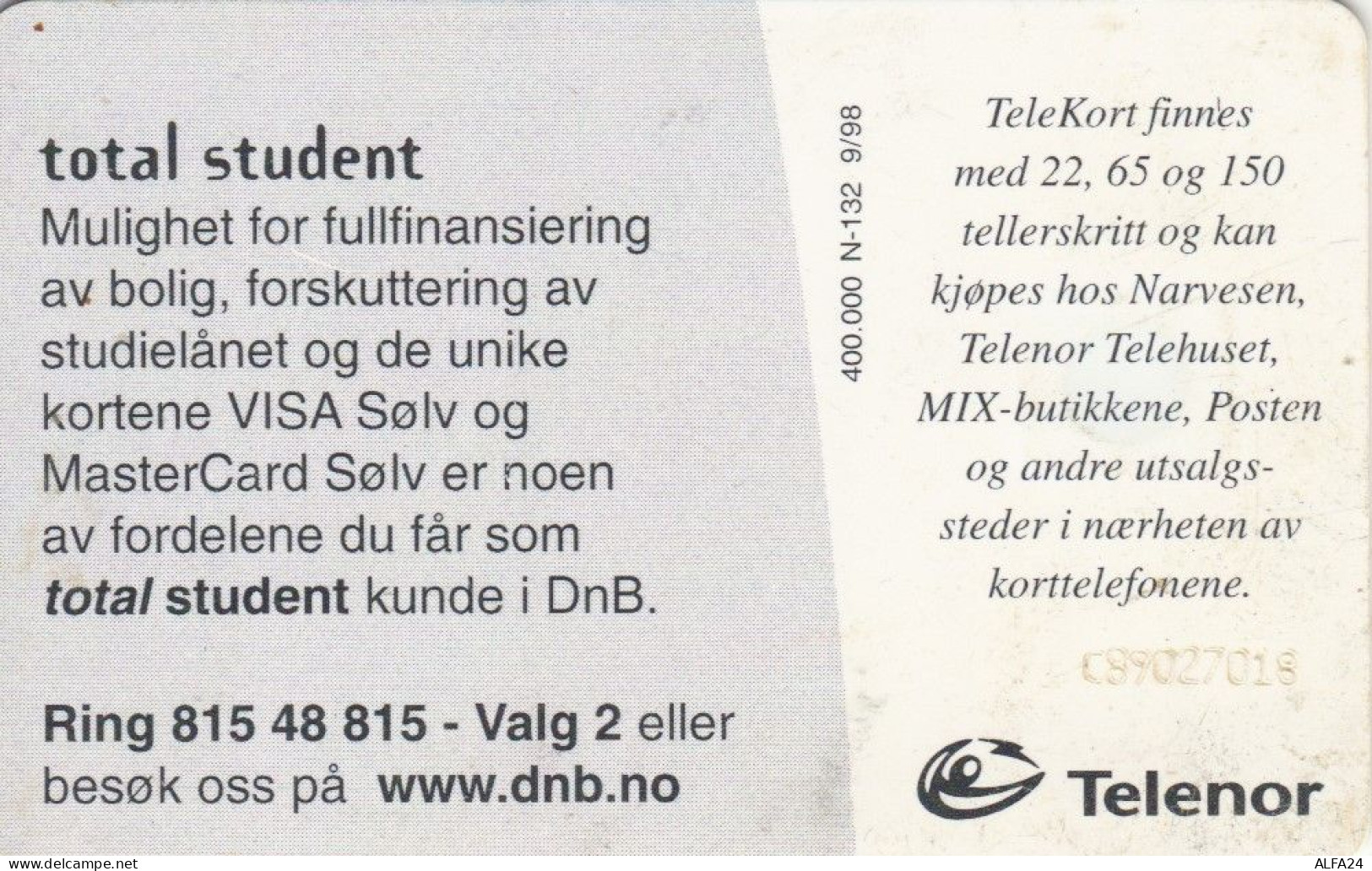 PHONE CARD NORVEGIA (E87.1.3 - Norwegen