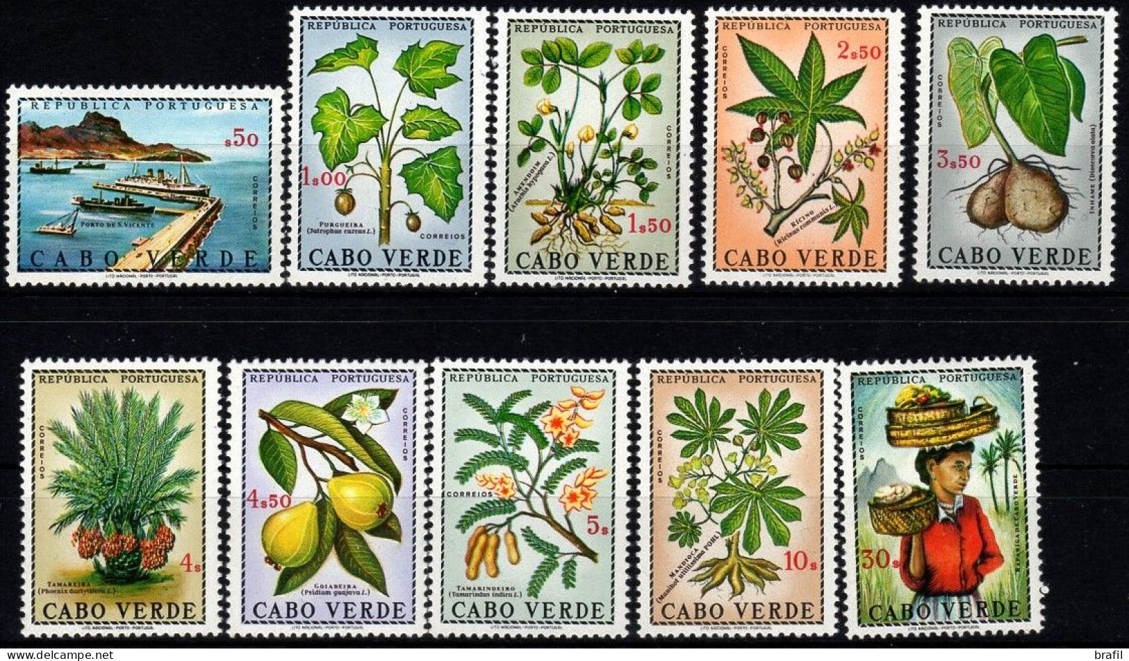 1969 Capo Verde, Serie Ordinaria , Serie Completa Nuova (**) - Kaapverdische Eilanden