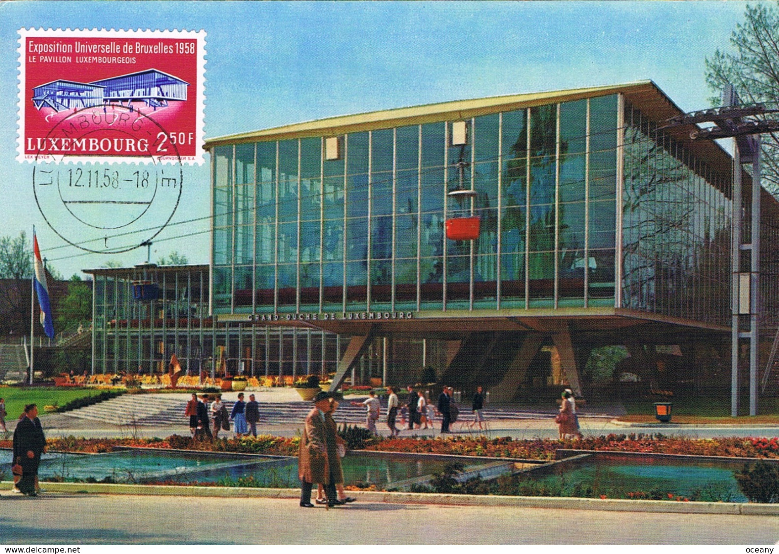 Luxembourg - Exposition De Bruxelles CM 541 (année 1958) - Cartoline Maximum
