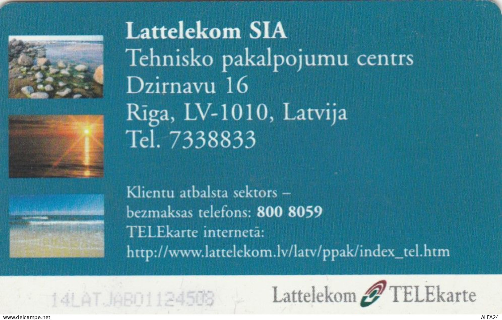 PHONE CARD LETTONIA (E88.9.6 - Letland