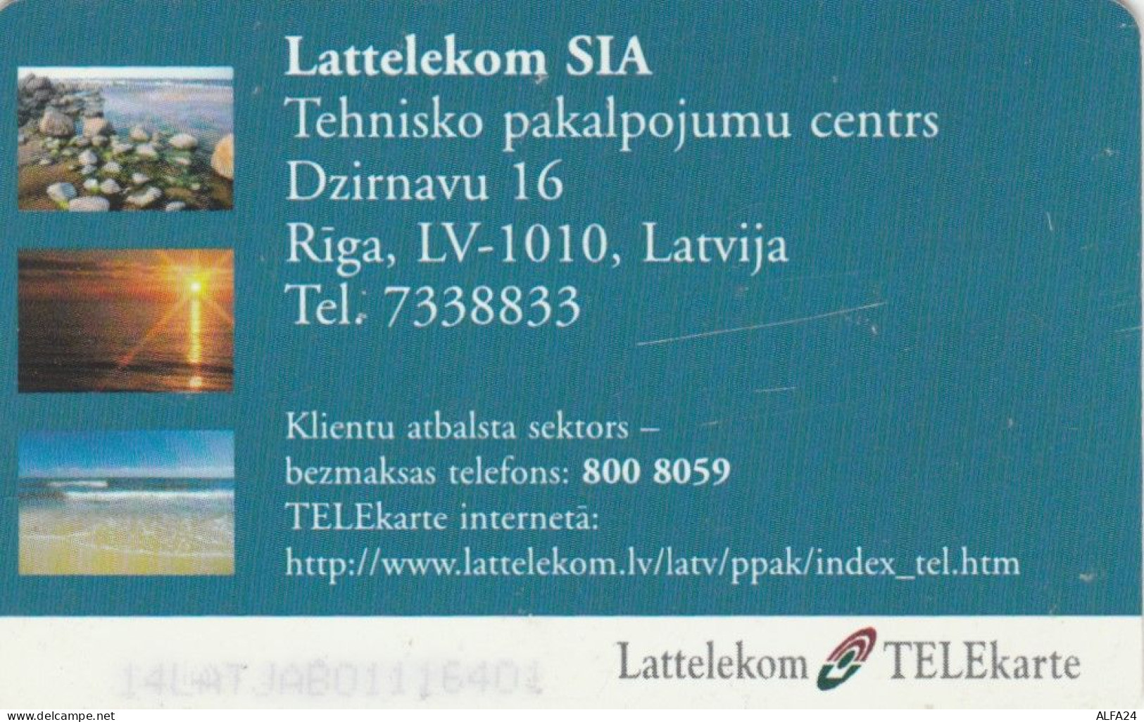 PHONE CARD LETTONIA (E88.9.4 - Lettonie