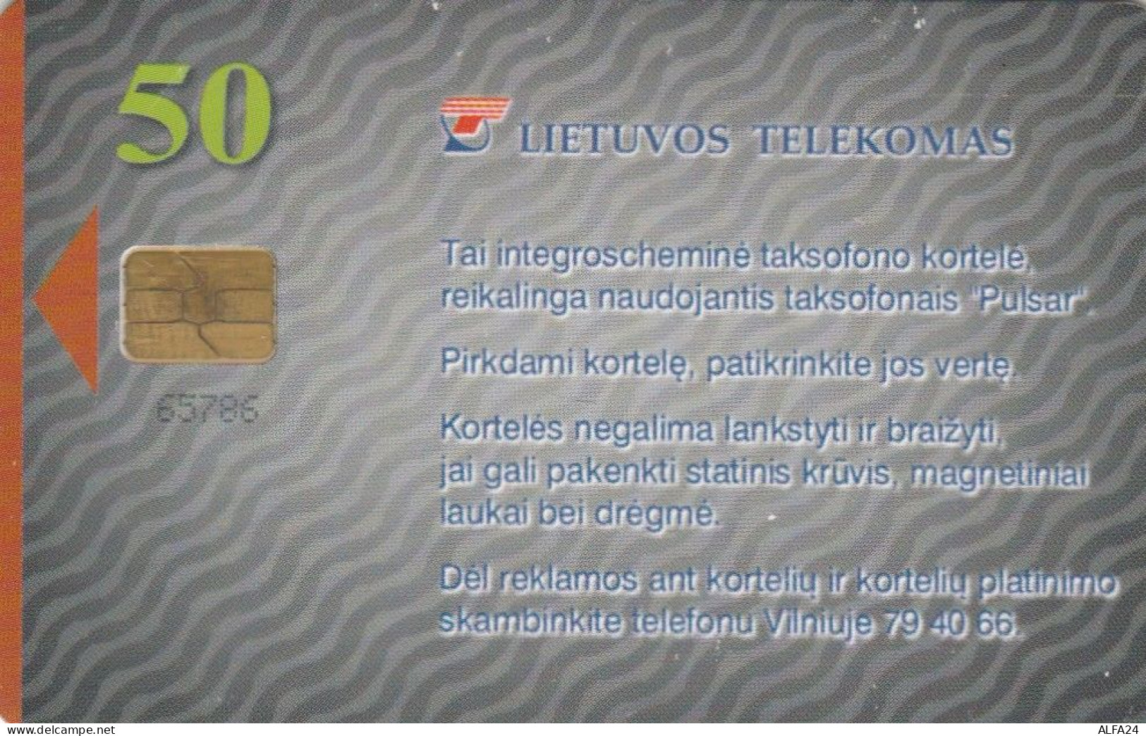 PHONE CARD LITUANIA (E89.19.4 - Lituanie