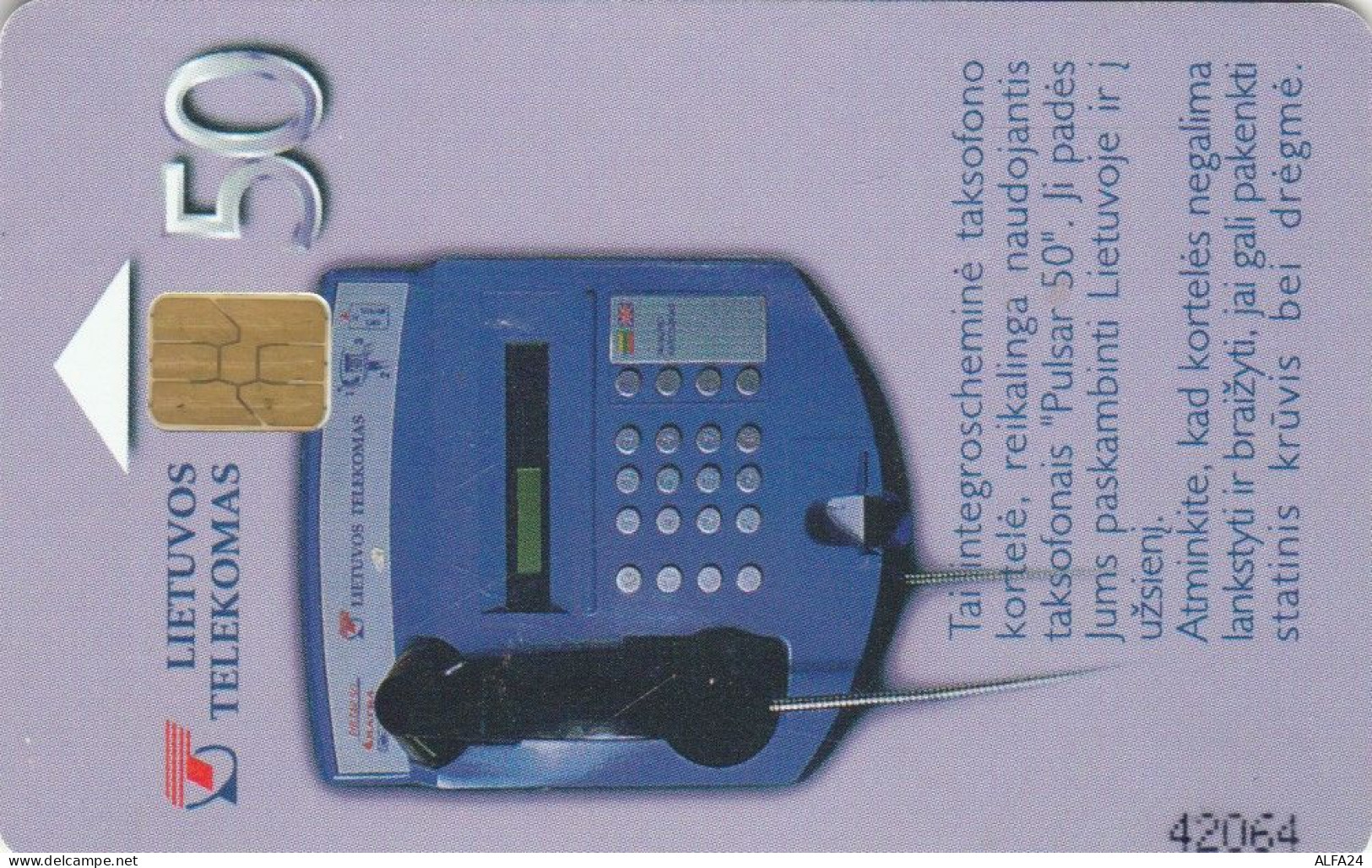 PHONE CARD LITUANIA (E89.20.6 - Litauen