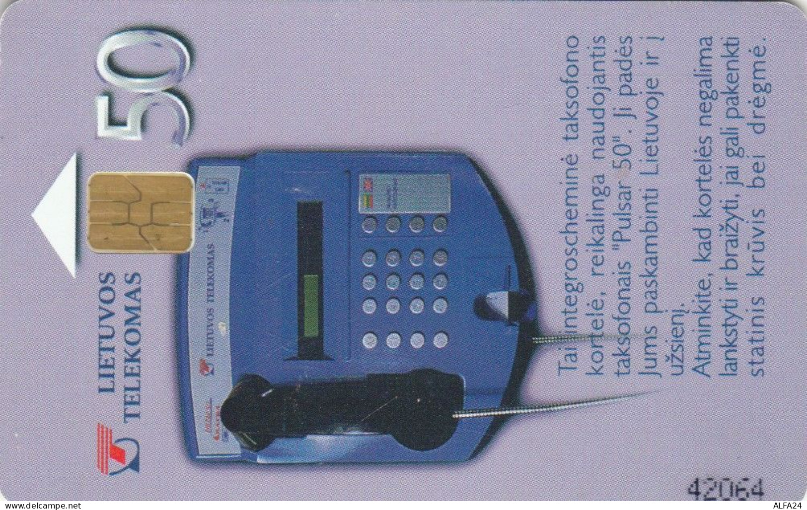 PHONE CARD LITUANIA (E89.20.6 - Lituanie