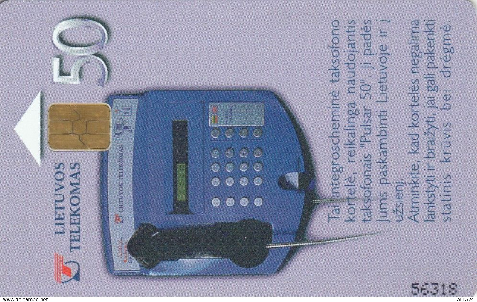 PHONE CARD LITUANIA (E89.20.5 - Lituanie