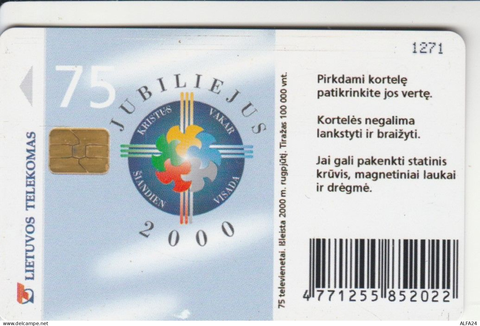 PHONE CARD LITUANIA (E89.19.1 - Litouwen