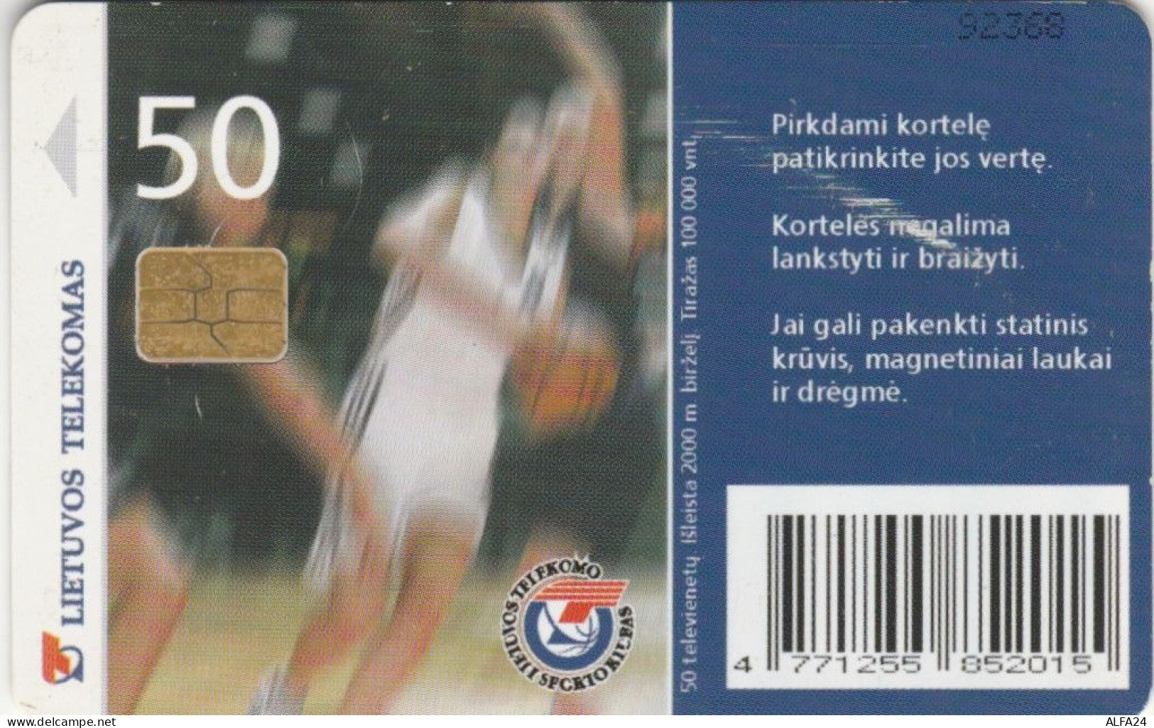 PHONE CARD LITUANIA (E89.18.2 - Lithuania