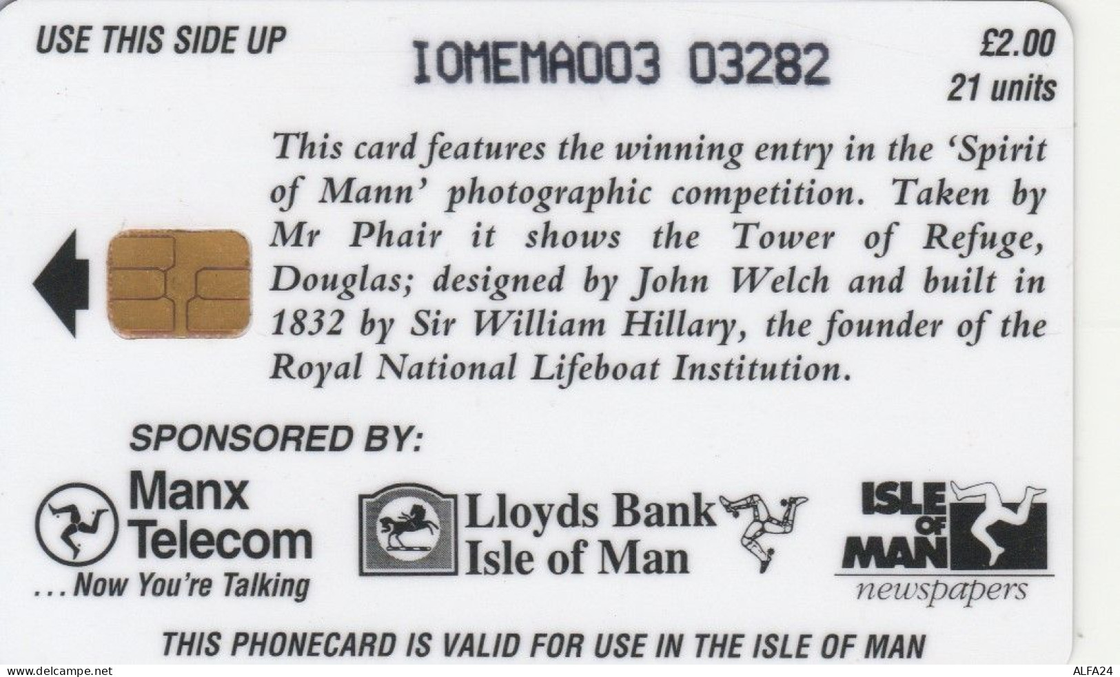 PHONE CARD ISOLA MAN (E89.17.5 - [ 6] Isle Of Man