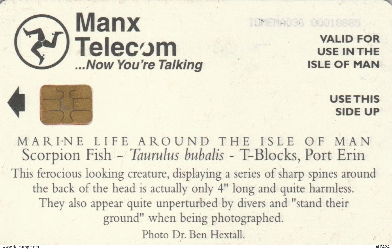 PHONE CARD ISOLA MAN (E89.17.1 - Eiland Man
