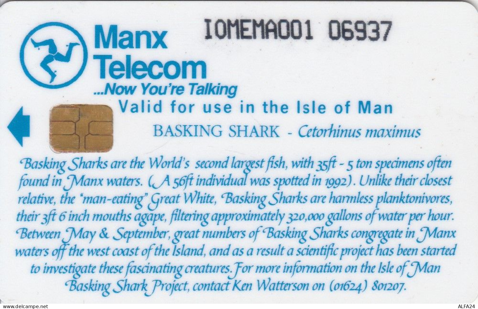 PHONE CARD ISOLA MAN (E89.14.3 - Eiland Man