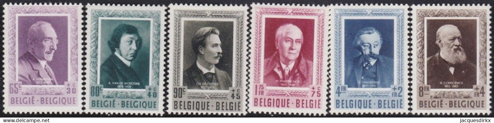 Belgie  .   OBP    .    892/897    .    *    .   Ongebruikt Met Gom    .   /   .    Neuf Avec Gomme - Nuevos