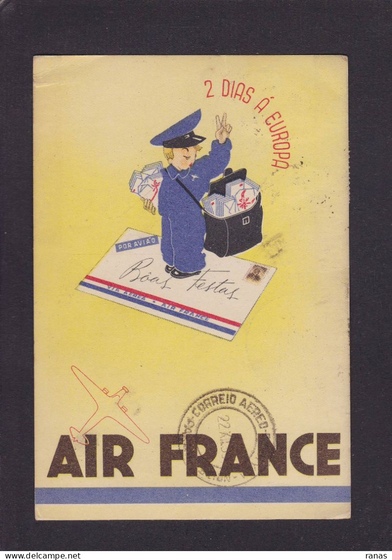 CPSM Aviation Air France Publicité Voir Dos - Other & Unclassified