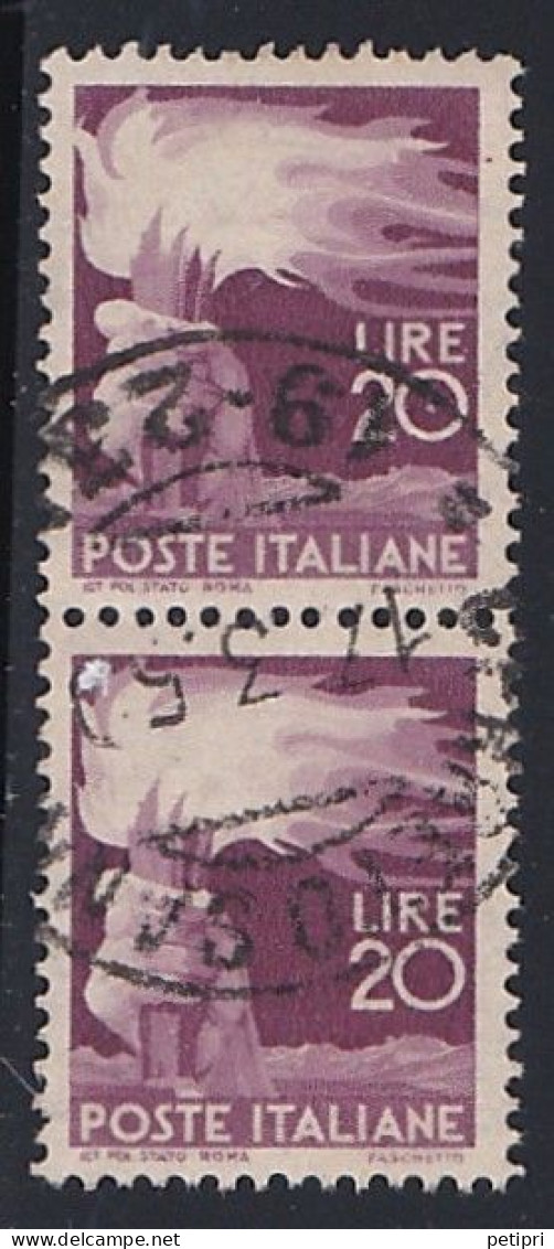 Italie - 1944 - 1946   Lieutenance & Humbert II   Y&T  N °   499   Oblitéré - Gebraucht