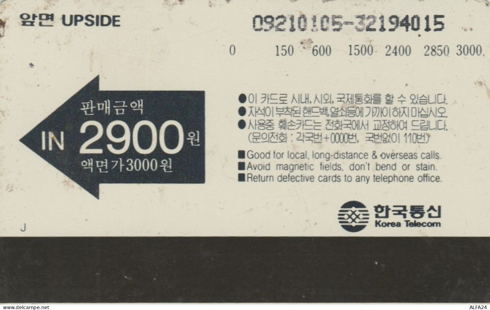 PHONE CARD COREA SUD  (E90.20.4 - Korea, South