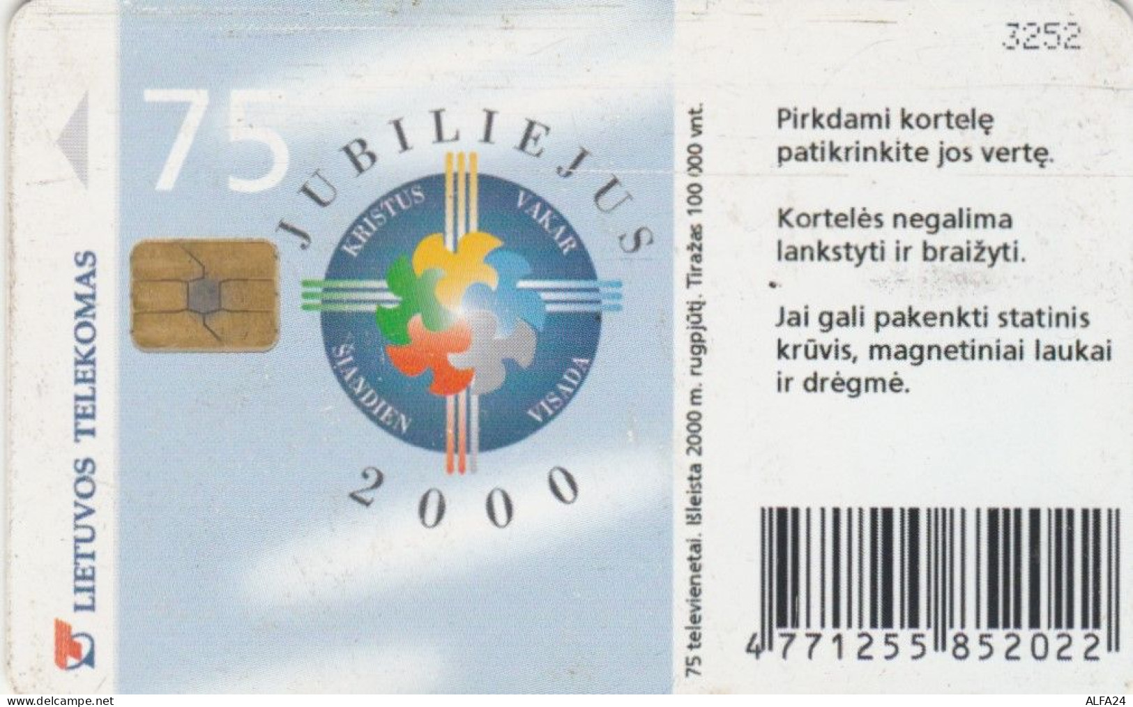 PHONE CARD LITUANIA  (E90.9.6 - Lithuania