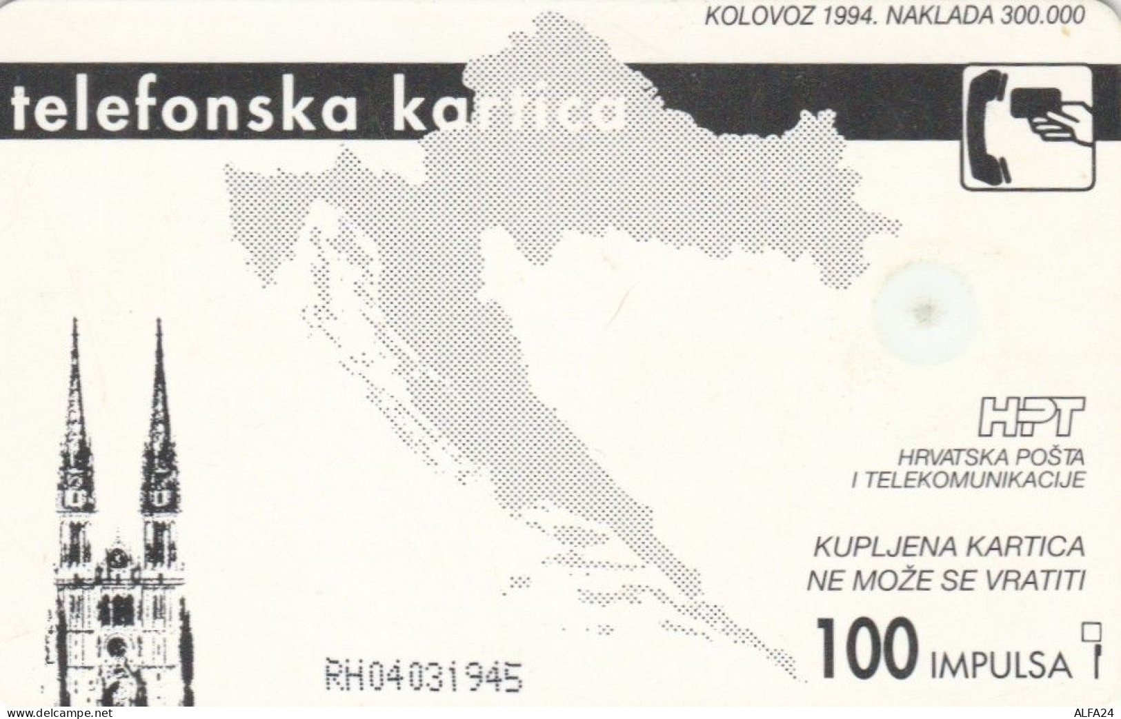 PHONE CARD CROAZIA PAPA (E90.8.8 - Croatie