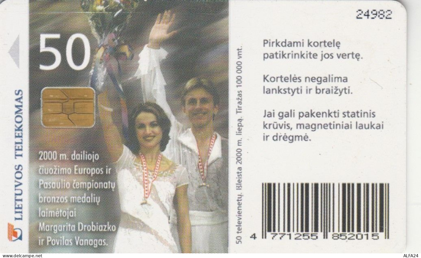 PHONE CARD LITUANIA  (E90.6.1 - Litouwen