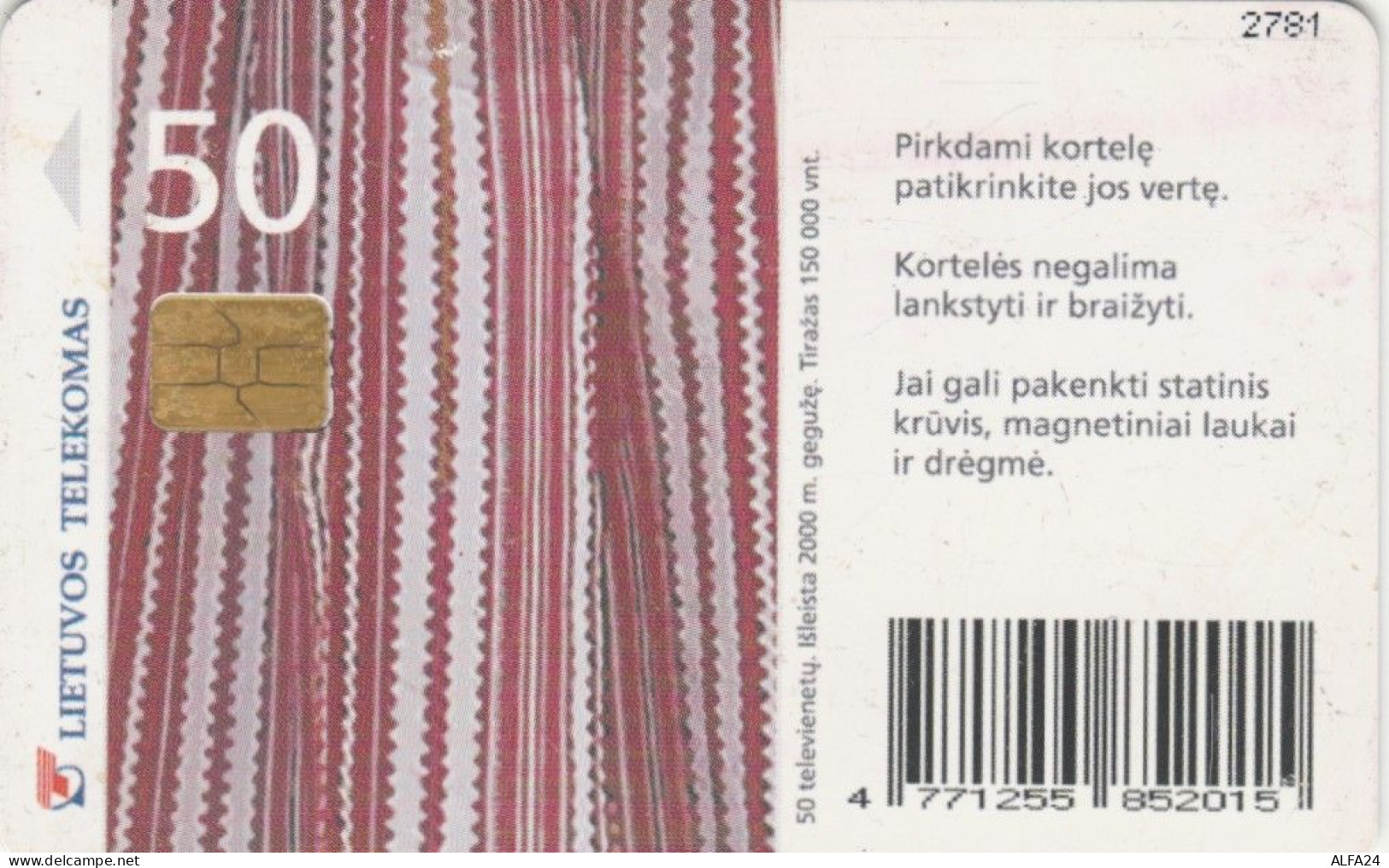 PHONE CARD LITUANIA  (E90.4.6 - Lithuania