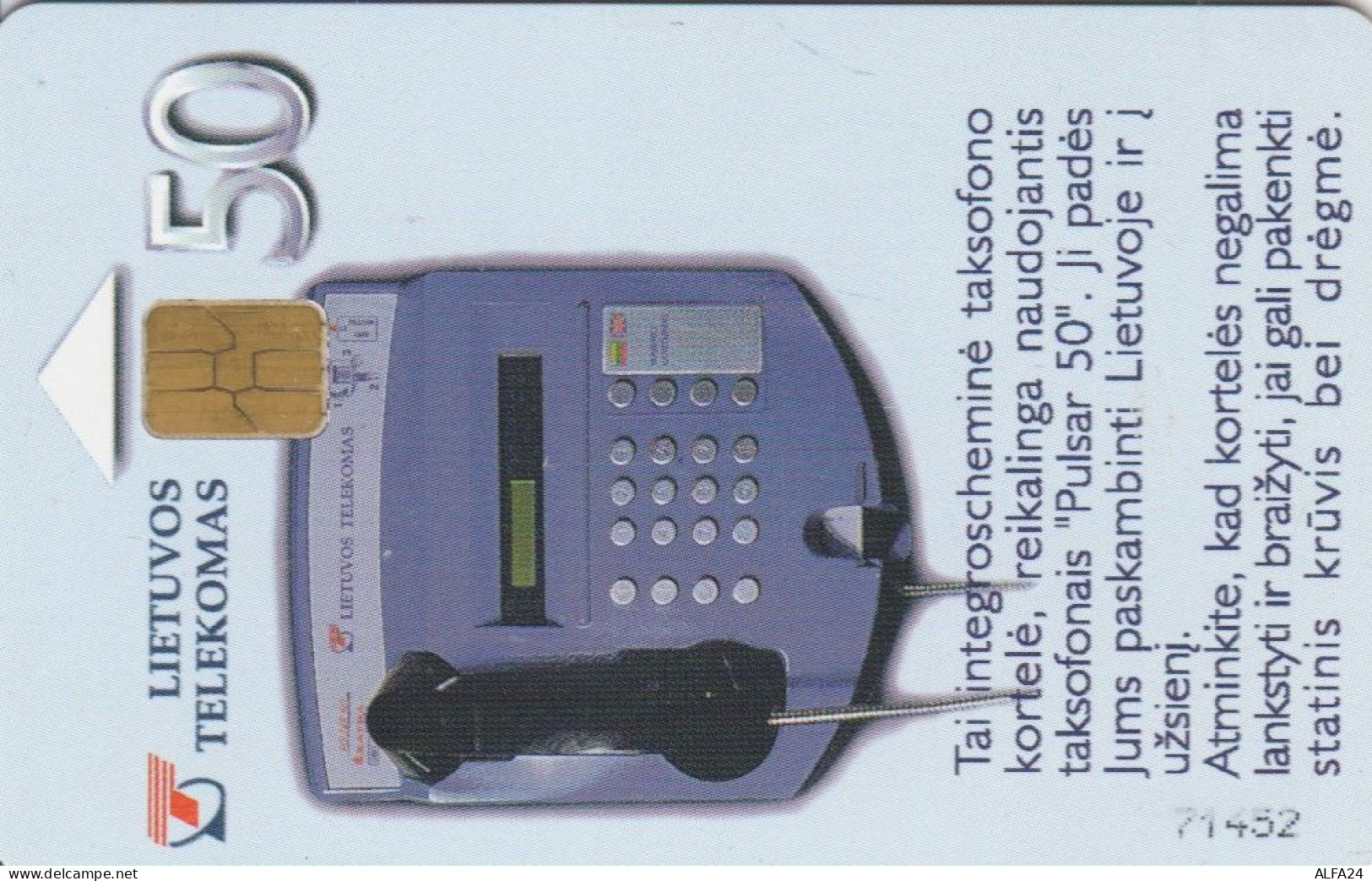 PHONE CARD LITUANIA  (E90.3.7 - Lituanie