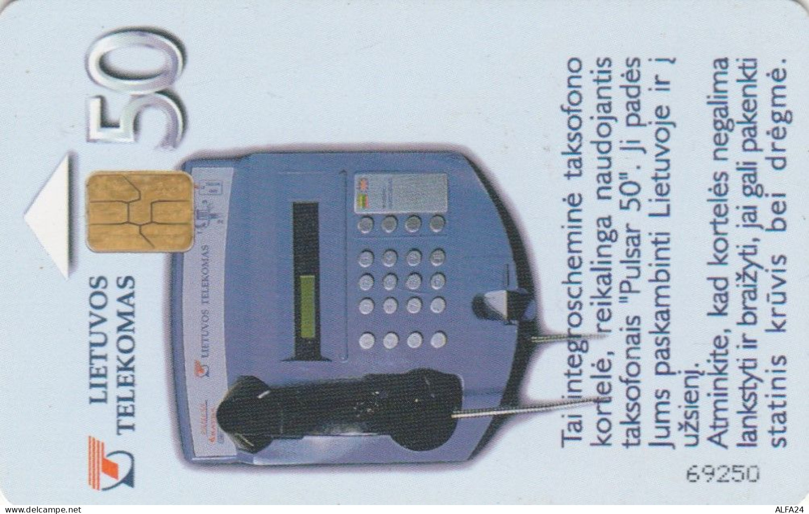 PHONE CARD LITUANIA  (E90.3.4 - Litouwen