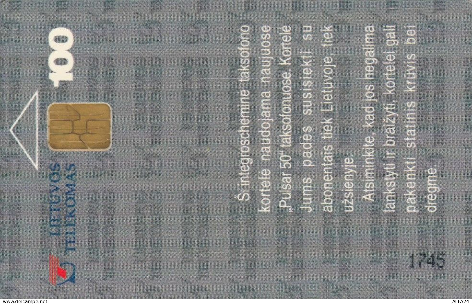 PHONE CARD LITUANIA  (E90.2.3 - Lituanie