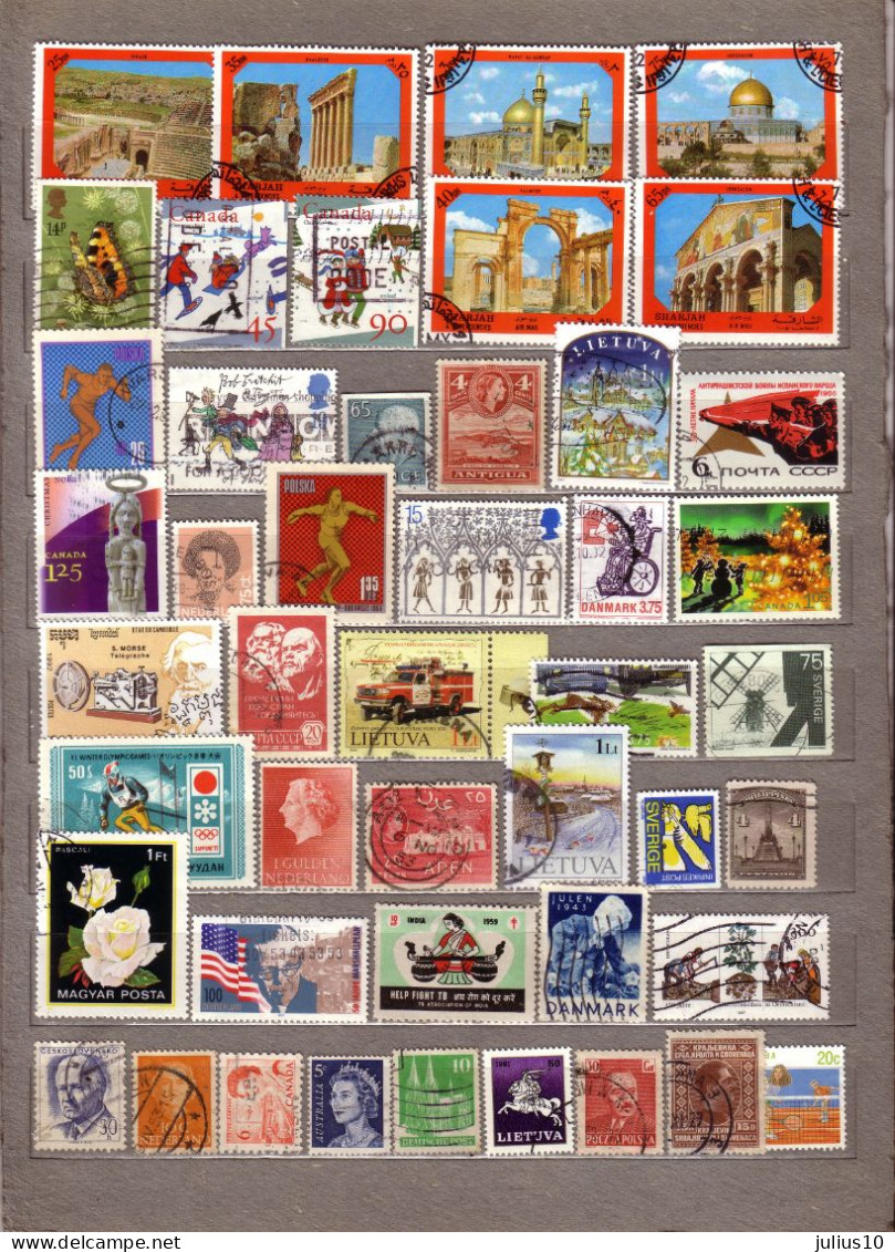 DIFFERENT COUNTRIES 46 Used (o) Stamps #1554 - Mezclas (max 999 Sellos)