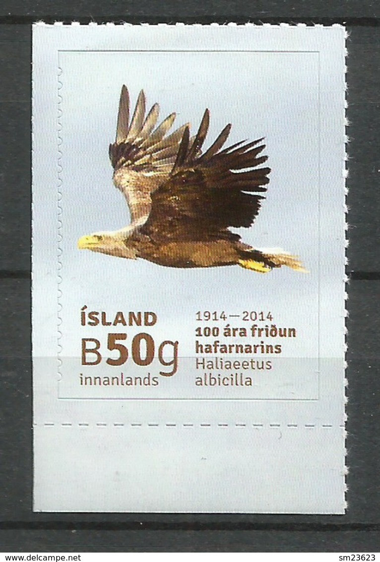 Island   2014 , The White Tailed-eagle - Selbstlebend / Self-adhesive - Postfrisch / MNH / (**) - Nuevos