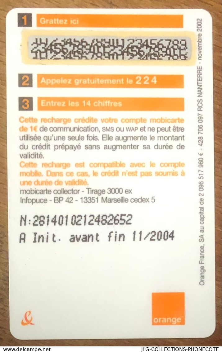 PHONECOTE MOBICARTE NEUVE MBC MOBI GSM SCHEDA TARJETA PHONE CARD PREPAID PREPAYÉE CALLING CARD CARTE TELECARTE - Per Cellulari (ricariche)