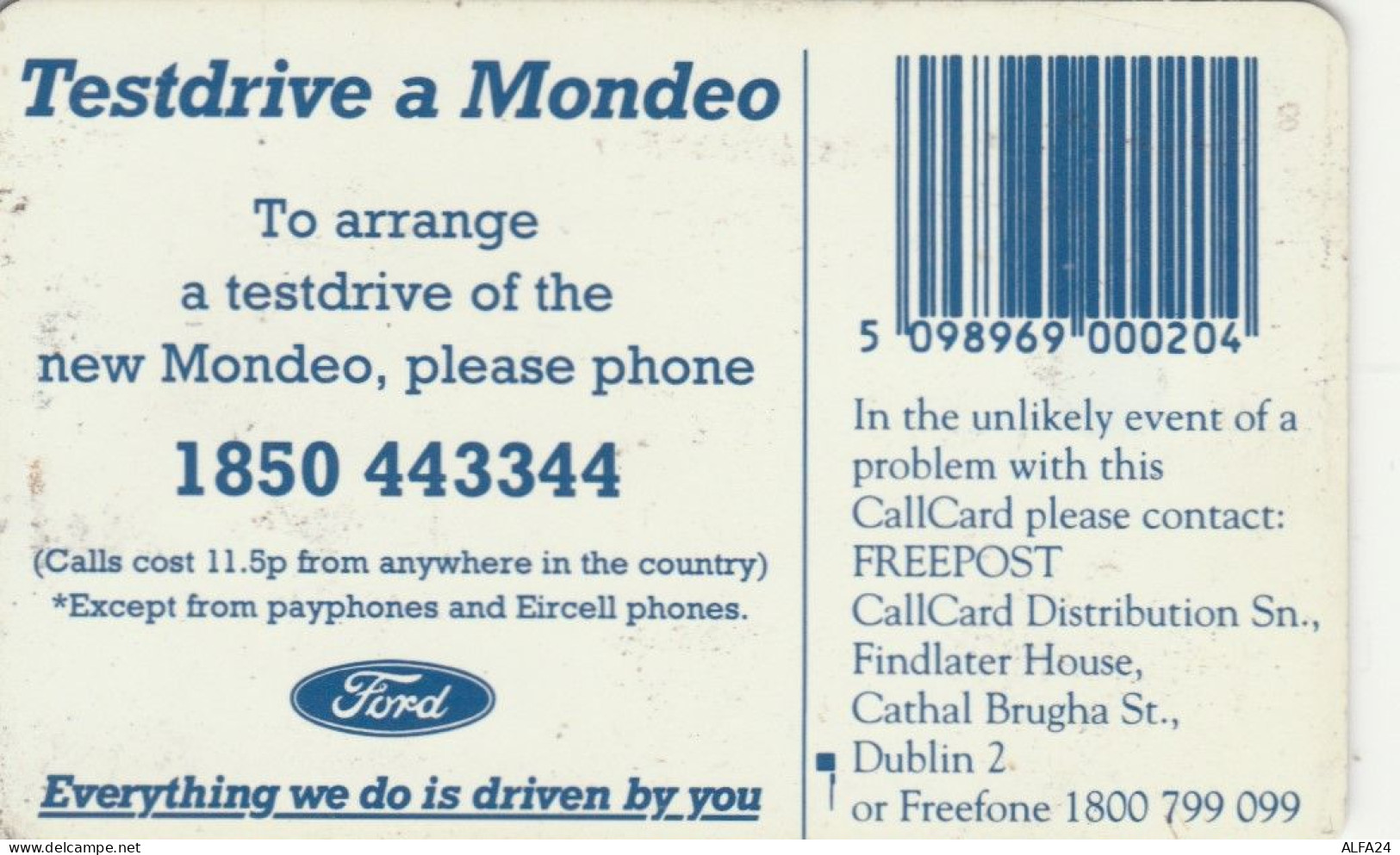 PHONE CARD EIRE  (E91.26.5 - Ireland