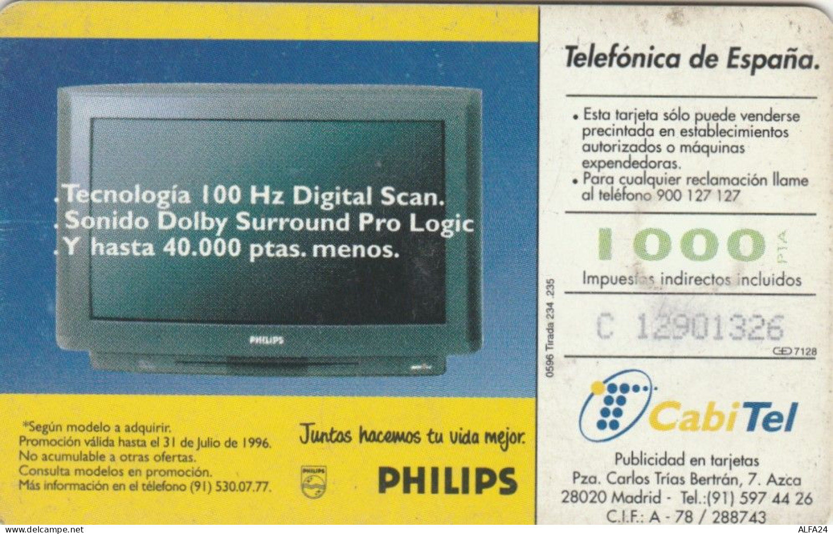 PHONE CARD SPAGNA  (E91.18.8 - Commemorative Advertisment