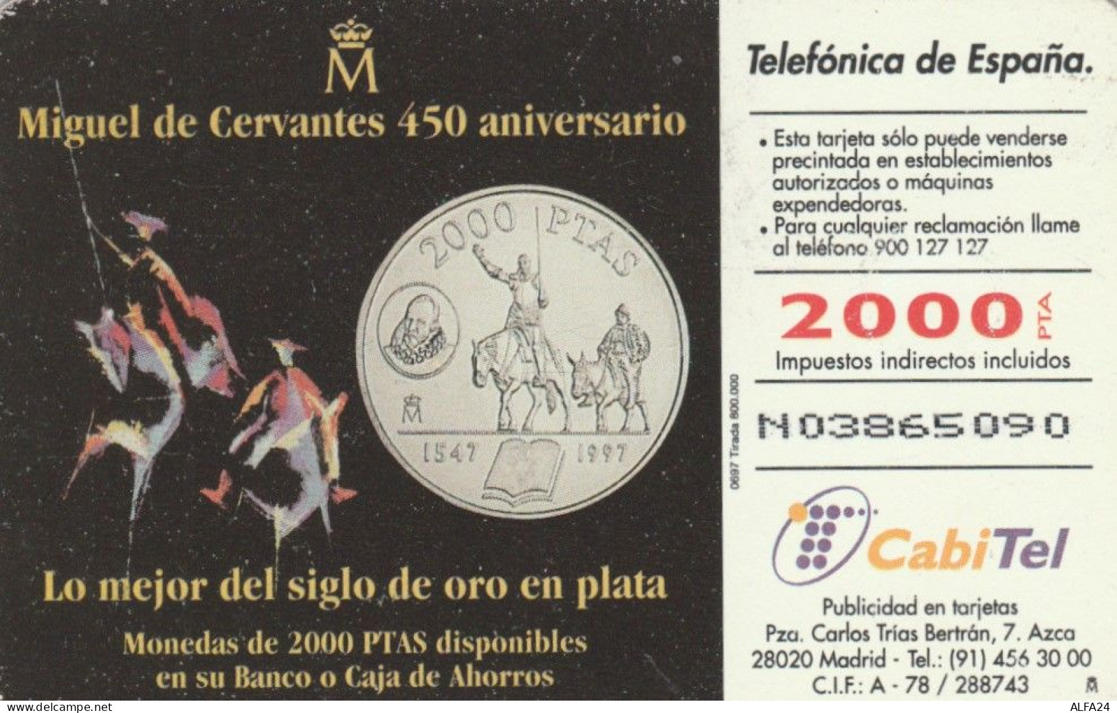 PHONE CARD SPAGNA  (E91.16.6 - Commemorative Advertisment