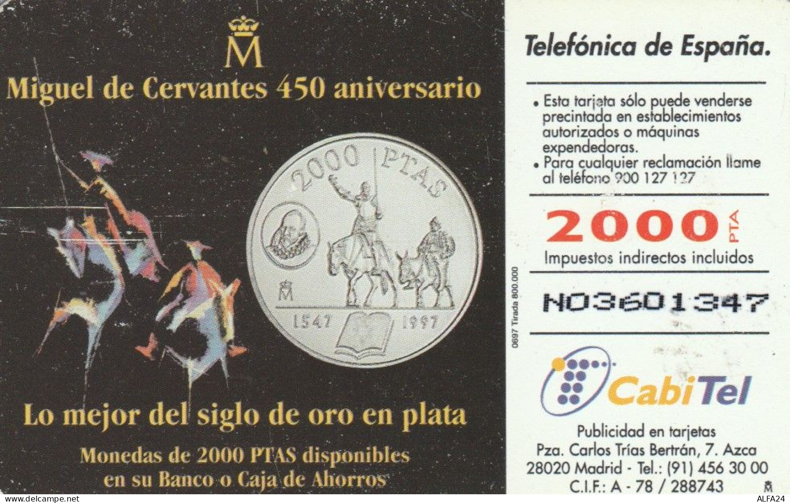 PHONE CARD SPAGNA  (E91.16.7 - Commemorative Advertisment