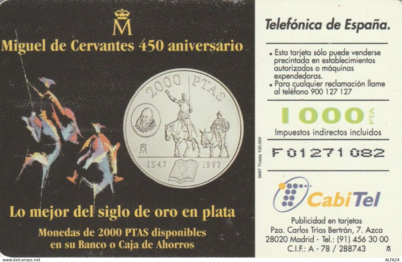 PHONE CARD SPAGNA  (E91.16.3 - Commemorative Advertisment