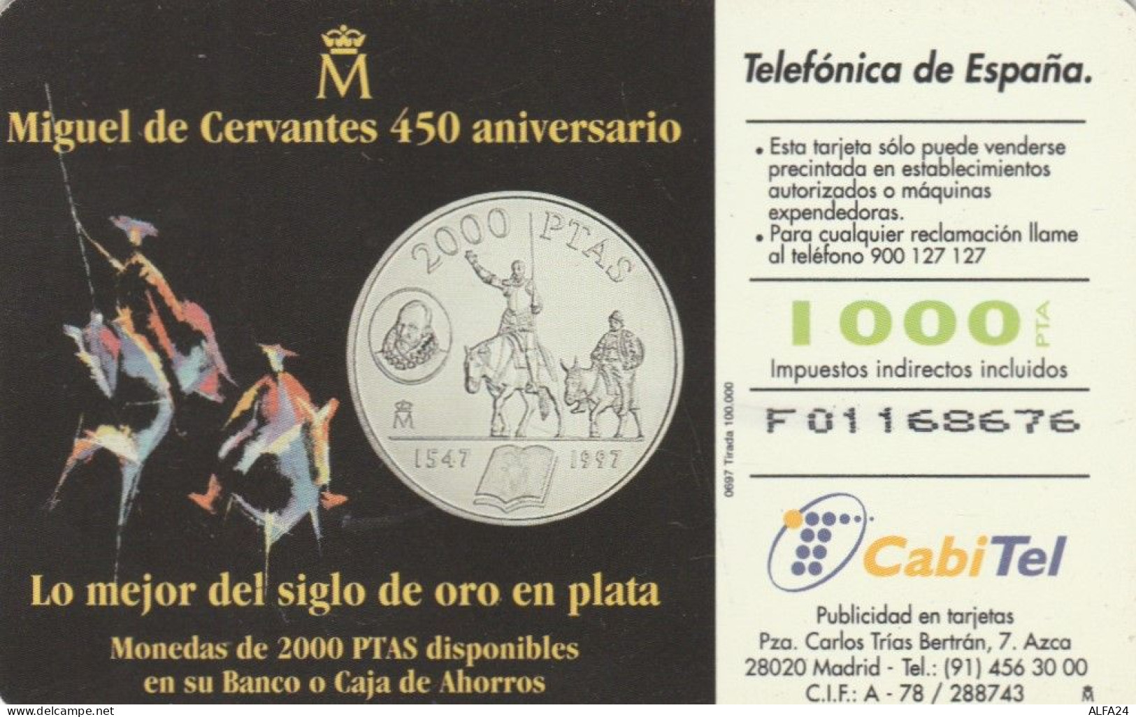 PHONE CARD SPAGNA  (E91.16.4 - Commemorative Advertisment