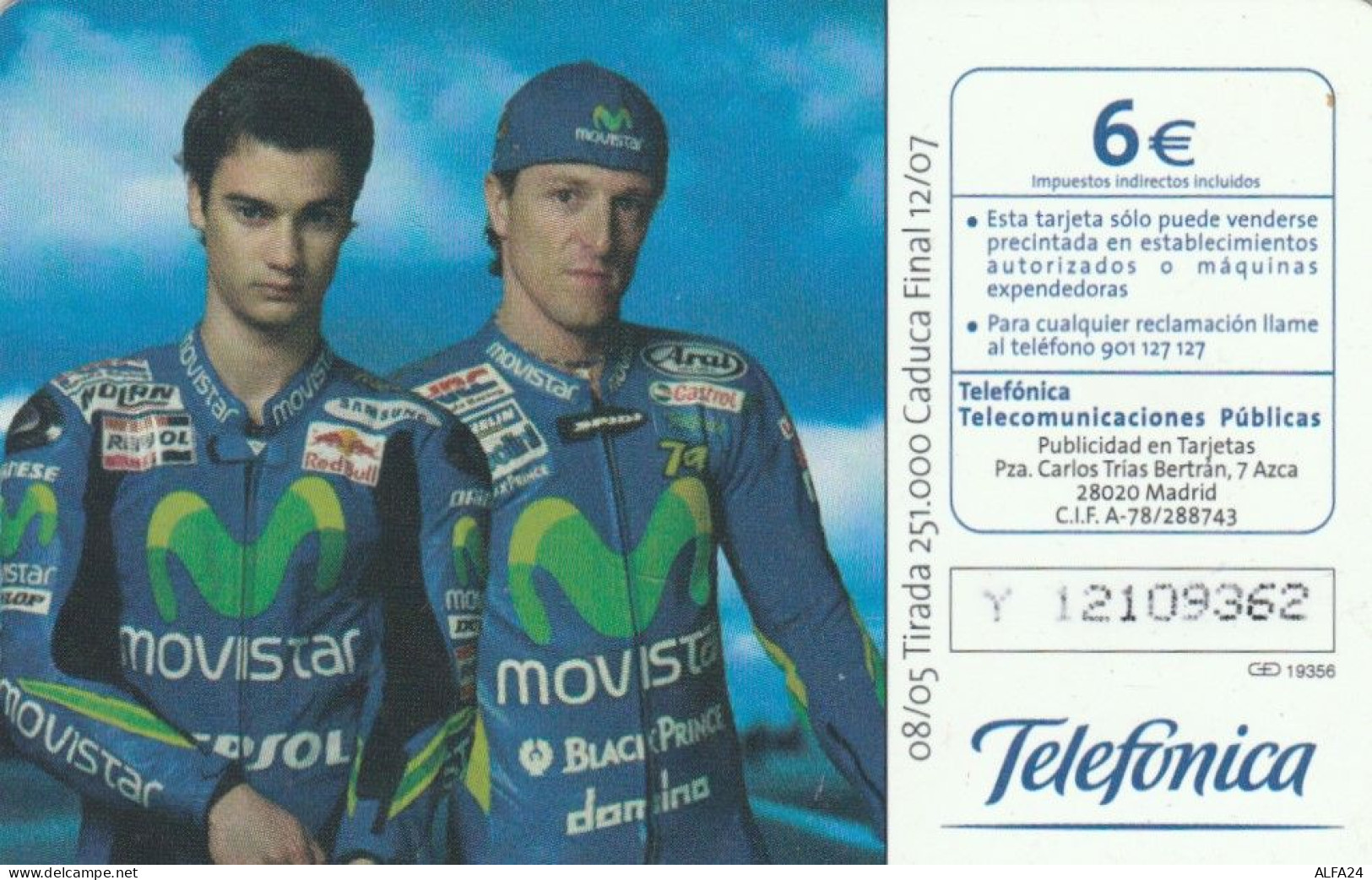 PHONE CARD SPAGNA  (E91.13.4 - Commemorative Advertisment