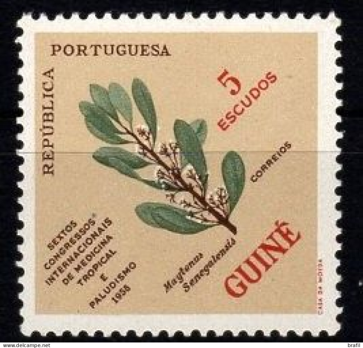 1958 Guinea , Congresso Medicina Tropicale, Serie Completa Nuova (**) - Portugees Guinea