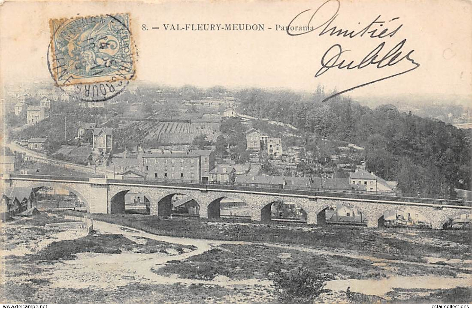 Meudon         92          Val Fleury . Pont Et Panorama  N° 8    (voir Scan) - Meudon