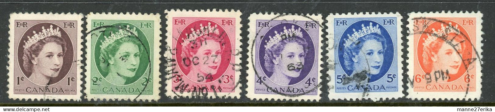 Canada USED 1954 "Wilding Portrait" - Gebruikt